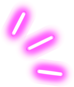 Pink neon quotation mark