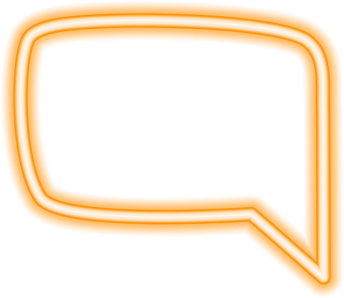 speech bubble neon